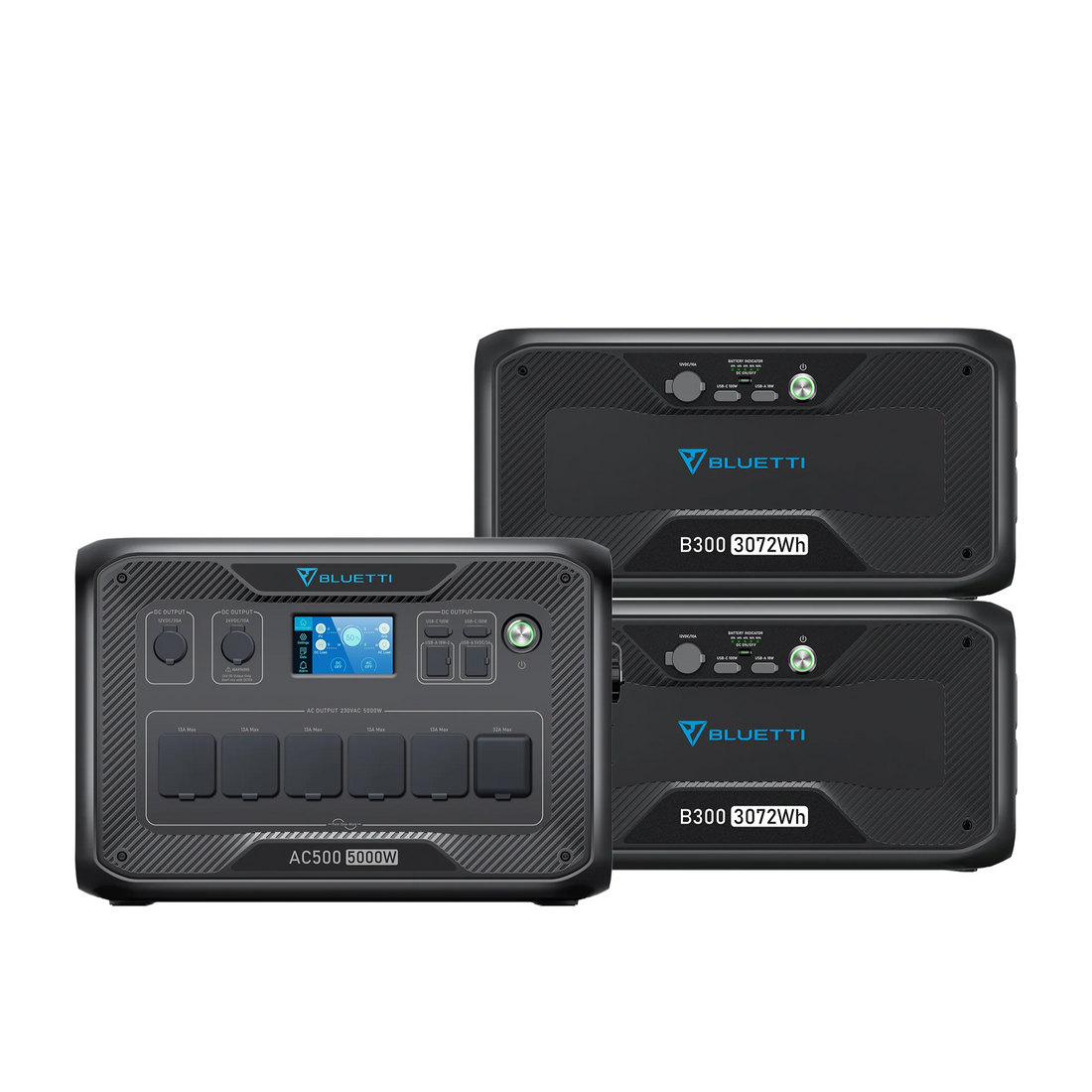 BLUETTI AC500 + 2*B300S – das ultimative Energiespeicher-System (5000W ...
