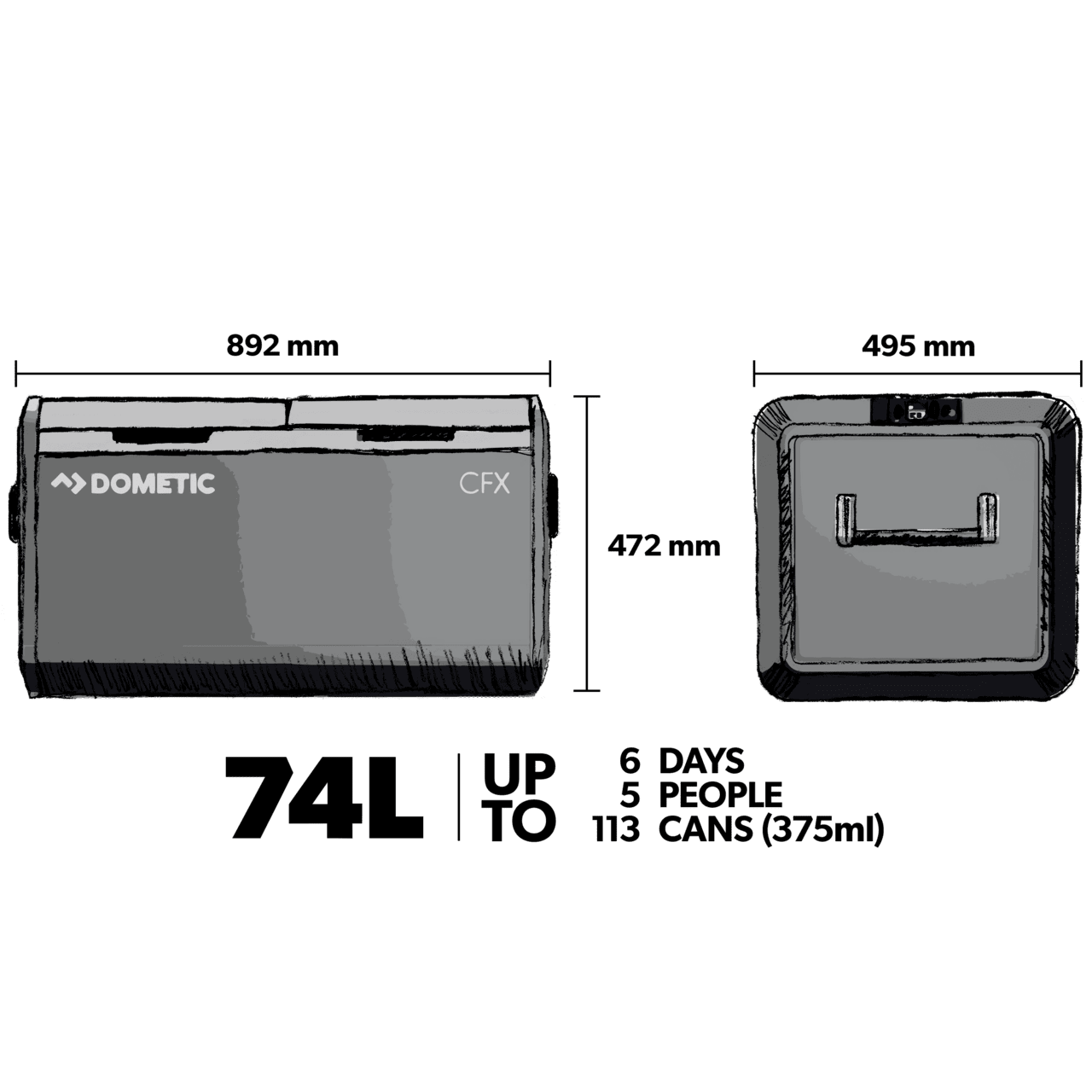 CFX3 75DZ Gefrier- und Kühlbox