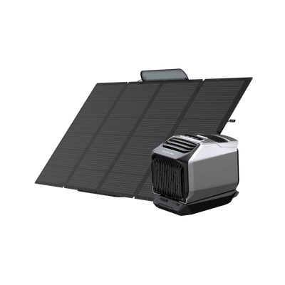 Wave 2 kompakt tragbares Klimagerät + Zusatzakku + 400W faltbares Solarpanel