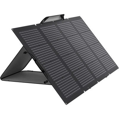 Wave 2 kompakt tragbares Klimagerät + Zusatzakku + 220W faltbares Solarpanel (Bifacial)