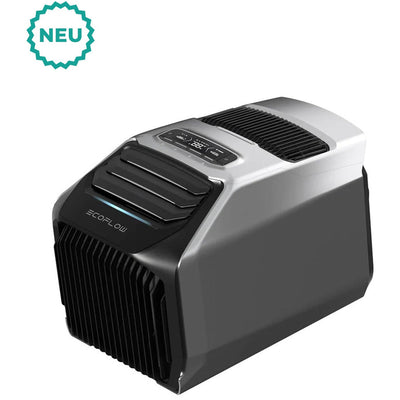 Delta 2 Max (EU) + Wave 2 kompakt tragbares Klimagerät + 400W faltbares Solarpanel + Verbindungskabel (5m)